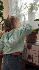 Child's quiet afternoon at home in Сосново, Russia