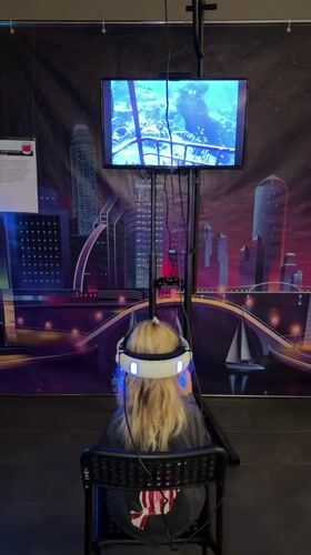 Child enjoys VR gaming session at Kamyshin entertainment center