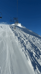 Morning ski lift operations captured at Bansko resort