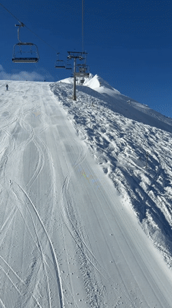 Morning ski lift operations captured at Bansko resort