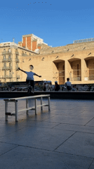 Skateboarding and street scenes across central Barcelona