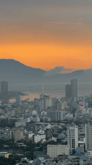 Aerial documentation captures Đà Nẵng cityscape throughout morning hours