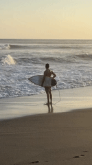 Morning life unfolds in North Kuta surf town