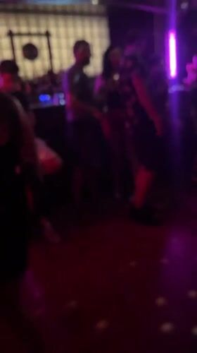 Barcelona nightclub scene captured during early morning hours