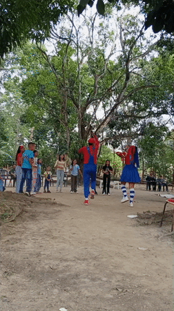 Mario, Princess Peach performers entertain children in Venezuela celebration