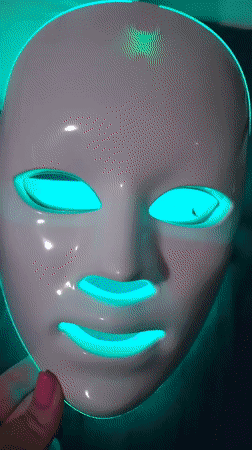 Resident documents evening activities, LED mask, soccer jerseys in Bulgaria
