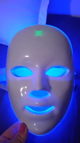 Resident documents evening activities, LED mask, soccer jerseys in Bulgaria