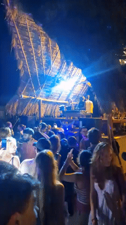 Outdoor night music party draws crowds in Pottuvil, Sri Lanka