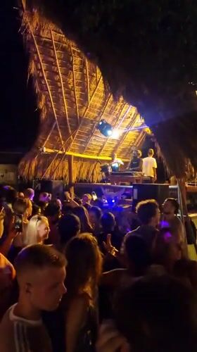 Outdoor night music party draws crowds in Pottuvil, Sri Lanka