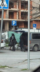 Police tactical unit conducts equipment operation in Varna