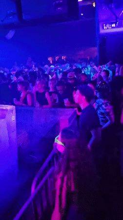 Late-night DJ set at a packed Paris club