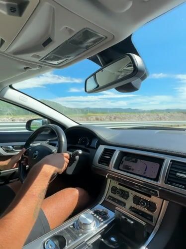 Highway travel through Pelev Brijeg Montenegro June afternoon