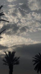 Dramatic cloudy sky captured on video in Marrakesh