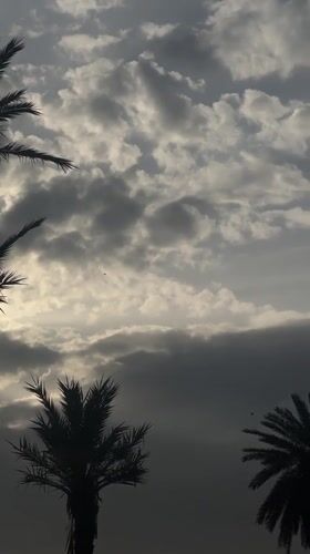 Dramatic cloudy sky captured on video in Marrakesh