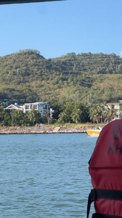 Harbor activity captured in Nam Nha Trang Ward, Vietnam