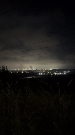 Nighttime urban documentation across multiple Burgas districts and locations