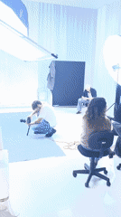 Photography session captured in Porto Alegre studio space