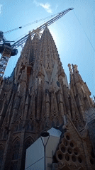 Video captures architectural details of Barcelona's Sagrada Familia basilica