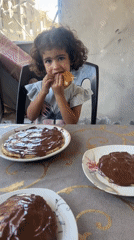 Breakfast in Gaza: crepes, chocolate spread, and morning coffee