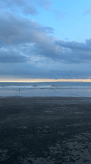 Evening beach scene captured in Mendoyo, Indonesia