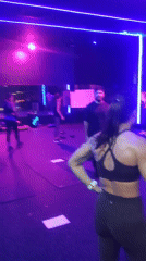 Early morning fitness session captured in Choeng Mon gym