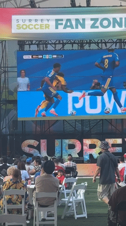 Surrey Civic Plaza hosts outdoor soccer fan zone screening