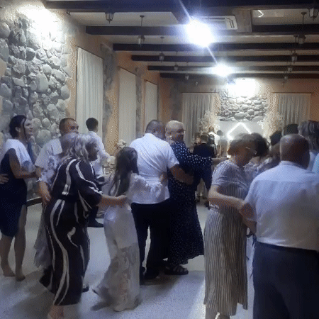 Wedding night in rural Belarus: dancing, fire, and live music