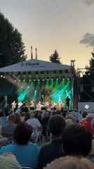 Live jazz under the canopy at Bansko's summer festival