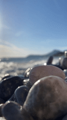 Coastal moment captured at Bar Montenegro beach with waves