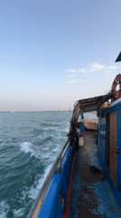 Coastal boat ride off the shores of northern Iran