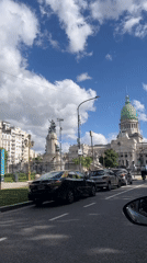 Street scene captured near Argentina's National Congress building