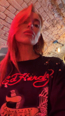 Evening social scene documented at Krasnoyarsk bar