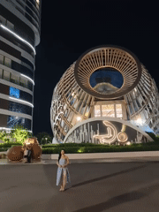 Nha Trang entertainment district at night and by day