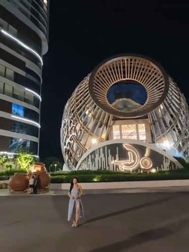 Nha Trang entertainment district at night and by day