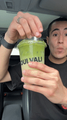 Iced matcha from SOULVALI, somewhere in Puebla