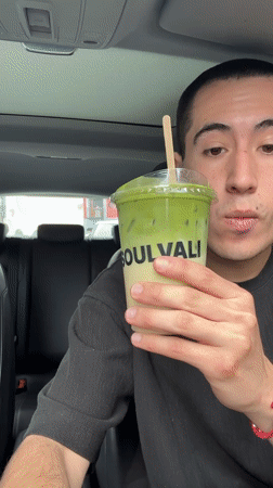 Iced matcha from SOULVALI, somewhere in Puebla