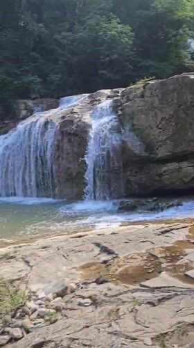 Bulgarian forest waterfalls near Gesha and Колишовци