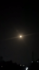 Full moon observed on clear night in Karum, Nigeria