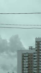 Overcast morning scene captured in Khimki residential area