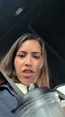 Woman with drink container observed in car Valle de Chalco