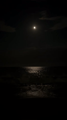 Full moon reflects across the Black Sea off Varna