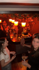 Night out captured at Montenegro bar with DJ, hookah
