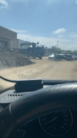 Man observed in car near construction site in Krasnodar