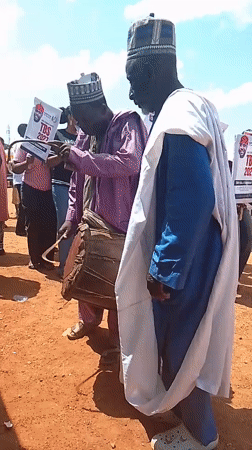 Community celebration and procession in Akwanga, Nigeria