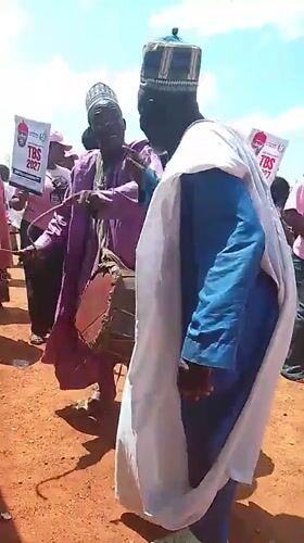 Community celebration and procession in Akwanga, Nigeria
