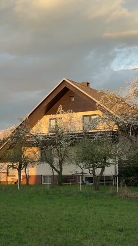 Spring evening residential scenes documented in Kranj, Slovenia