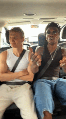 Backseat moment caught on camera near Marrakesh