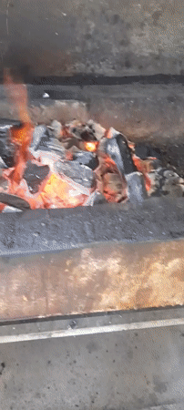 Skewers over hot coals: shashlik prep in Zhanaozen
