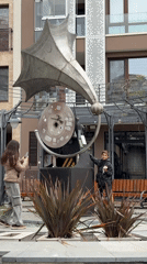 Spring scenes captured in Burgas city plaza and park