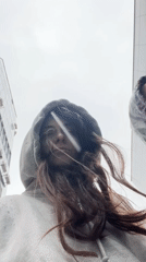 Women spotted in gray hoodies during morning hours in Krasnoyarsk